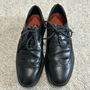 Mens Rockport Total Motion Sport Wingtip - Black Leather, Size 8.5